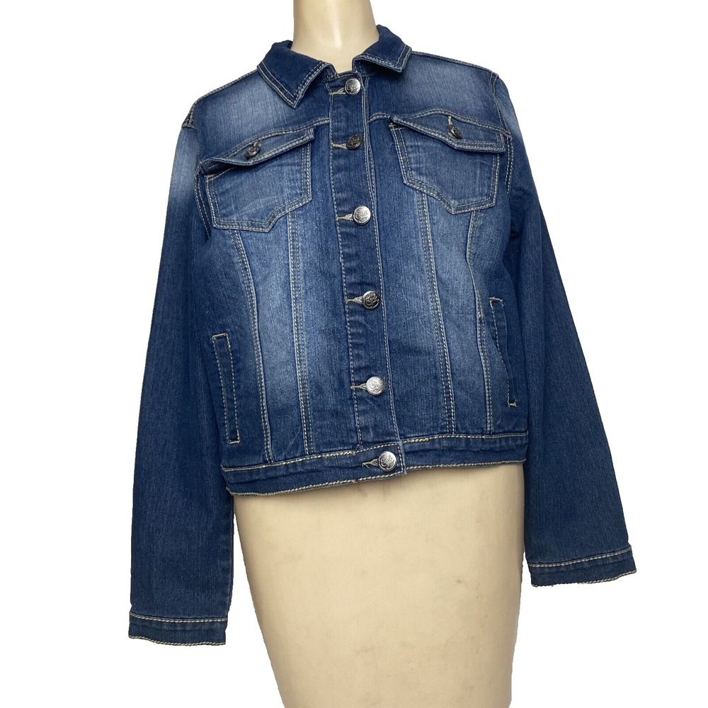 Earl Jean Original Denim Jacket Blue Size Large
